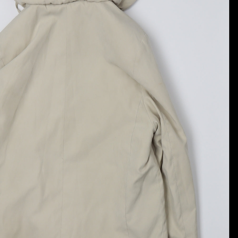 EWM Womens Beige Jacket Cape Size 12