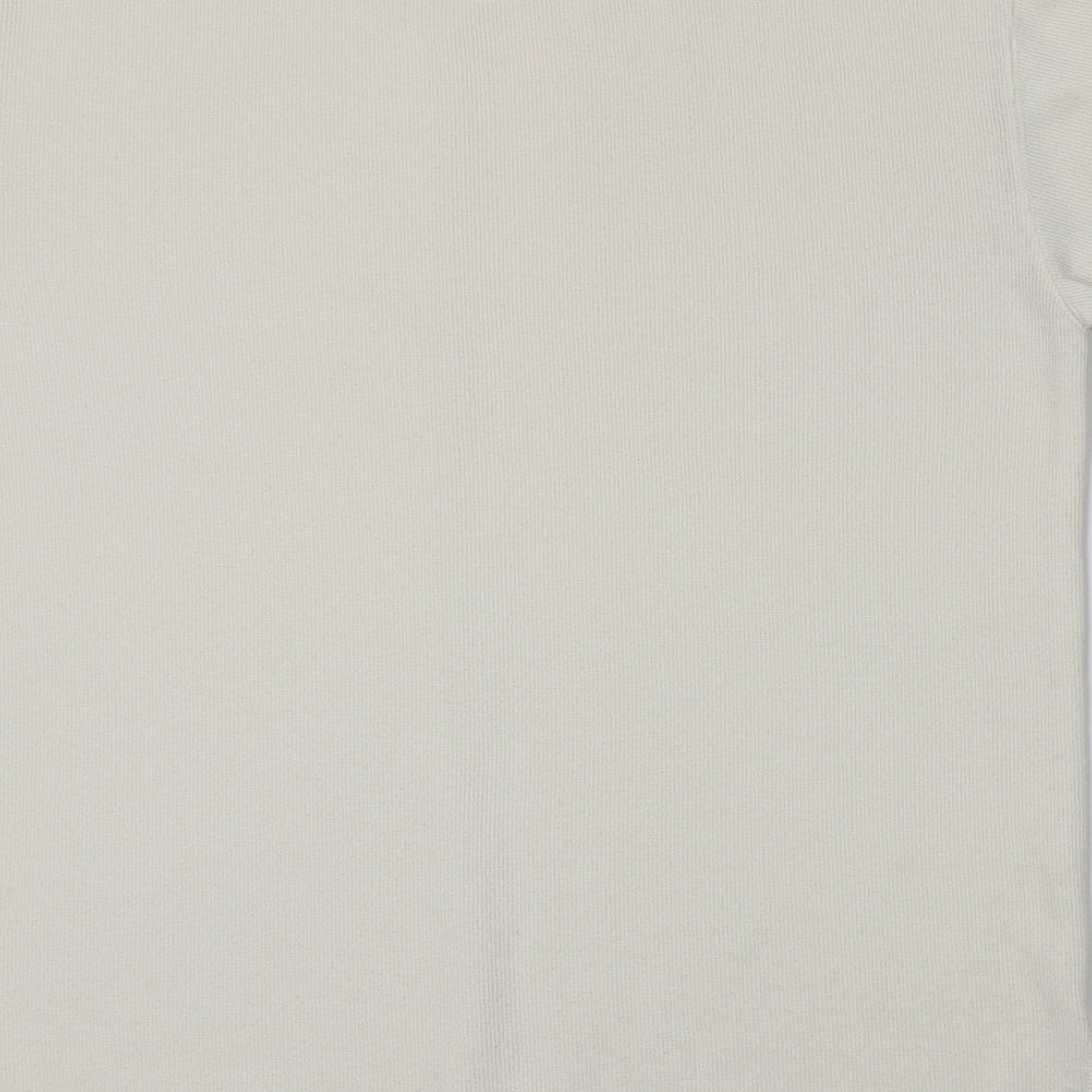 BHS Womens White Knit Pullover Jumper Size 10