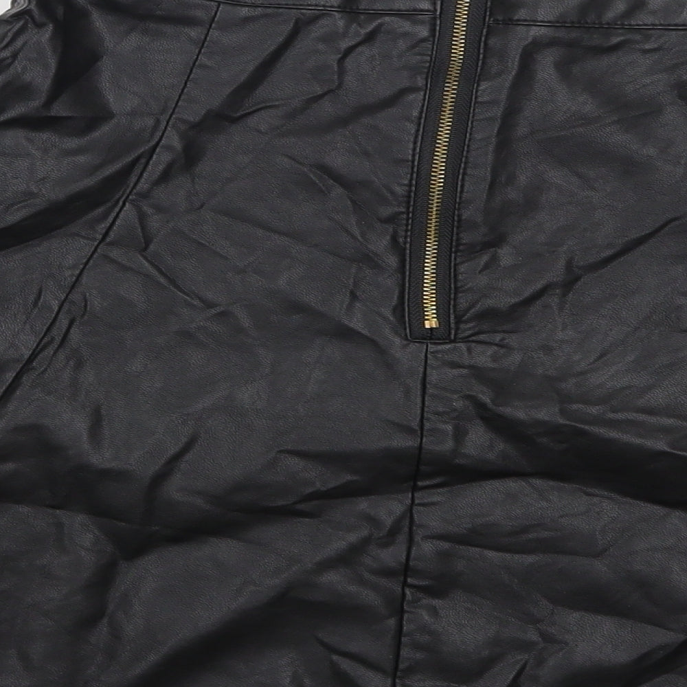 Ad Lib Womens Black A-Line Skirt Size 10