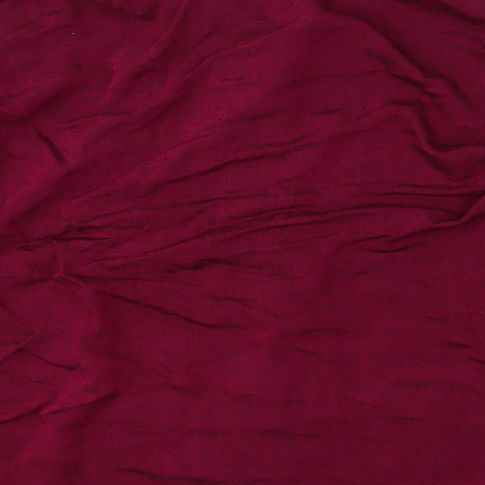 Preworn Womens Pink Basic Blouse Size 14