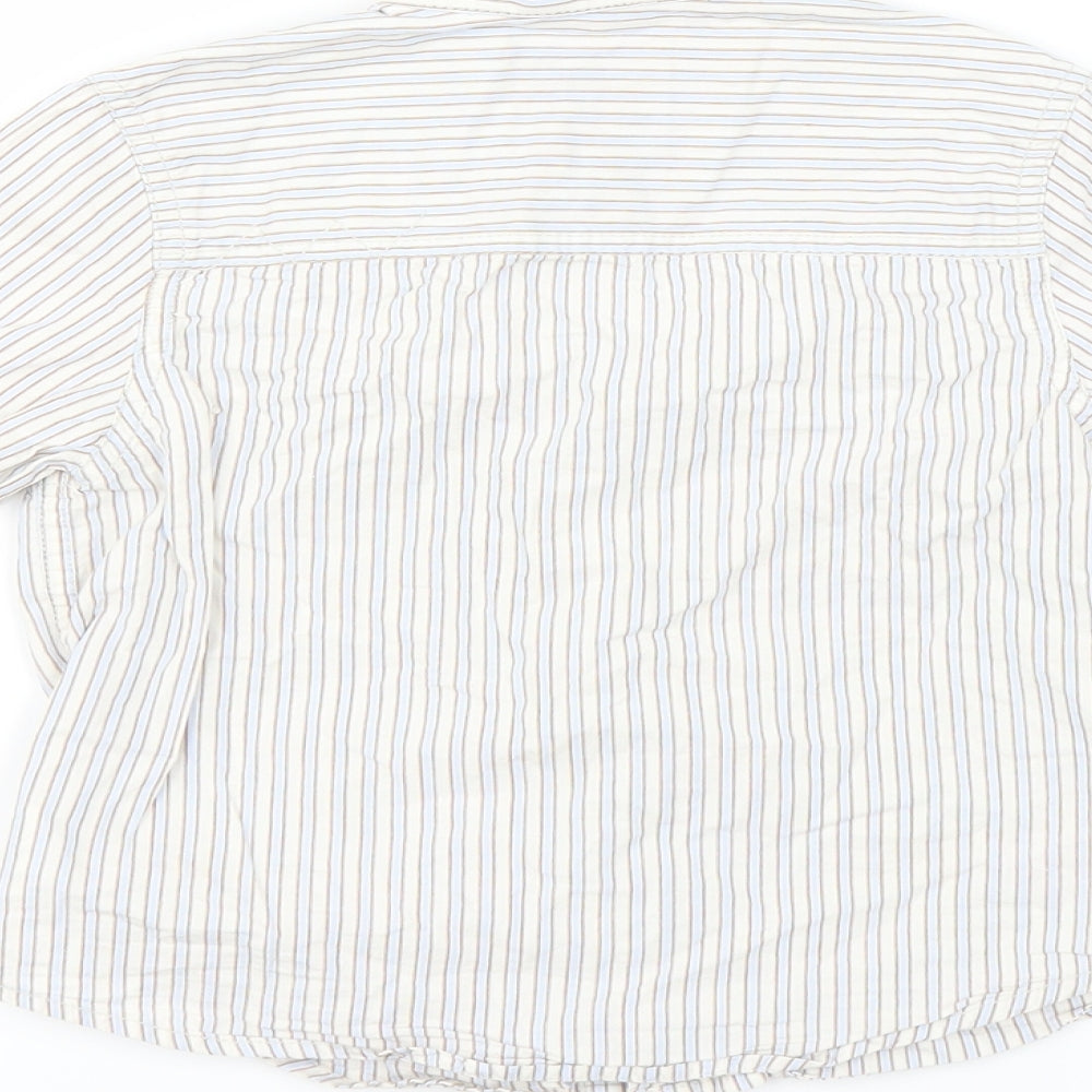 Next Boys Blue Striped Basic Button-Up Size 3 Years