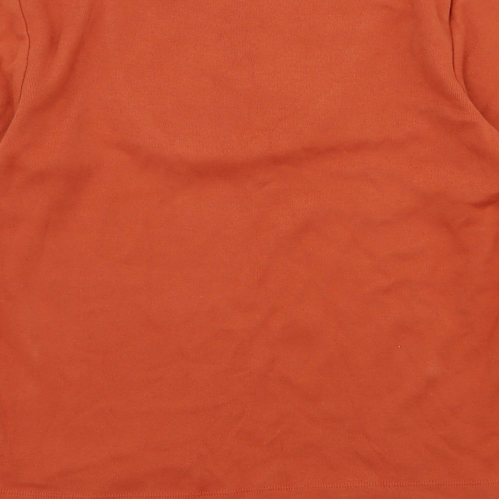 Casual Club Womens Orange Knit Pullover Jumper Size 14