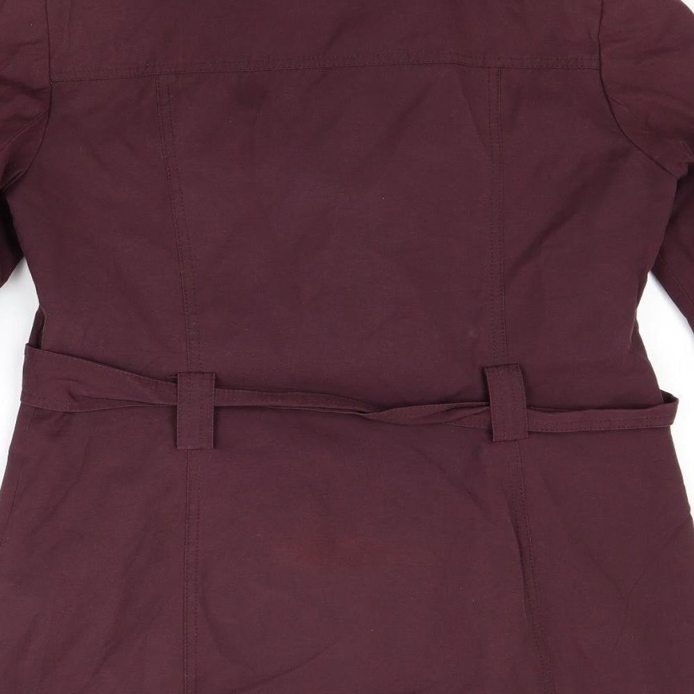 BHS Womens Red Overcoat Coat Size 12