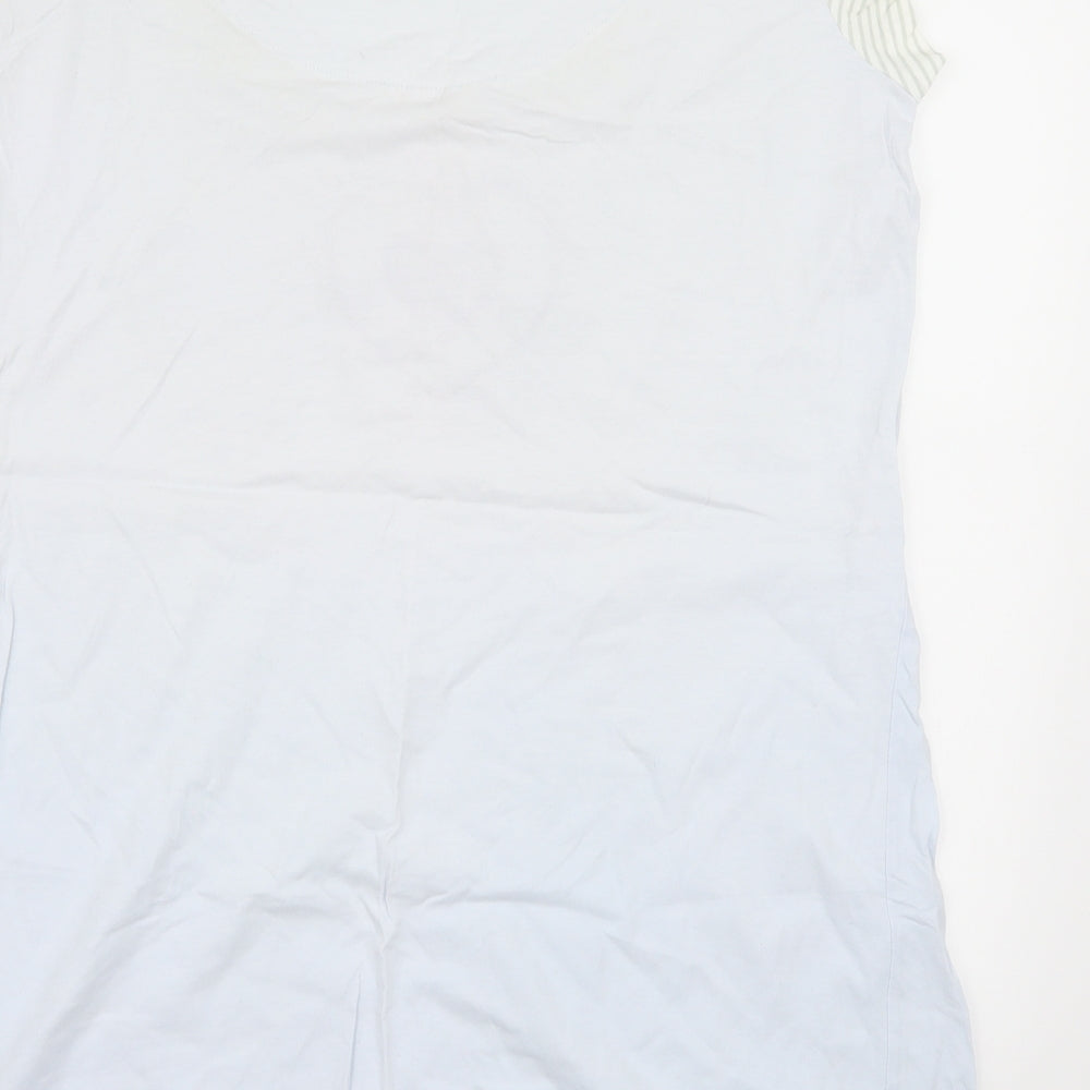 Pure cotton Womens Blue Basic T-Shirt Size XL