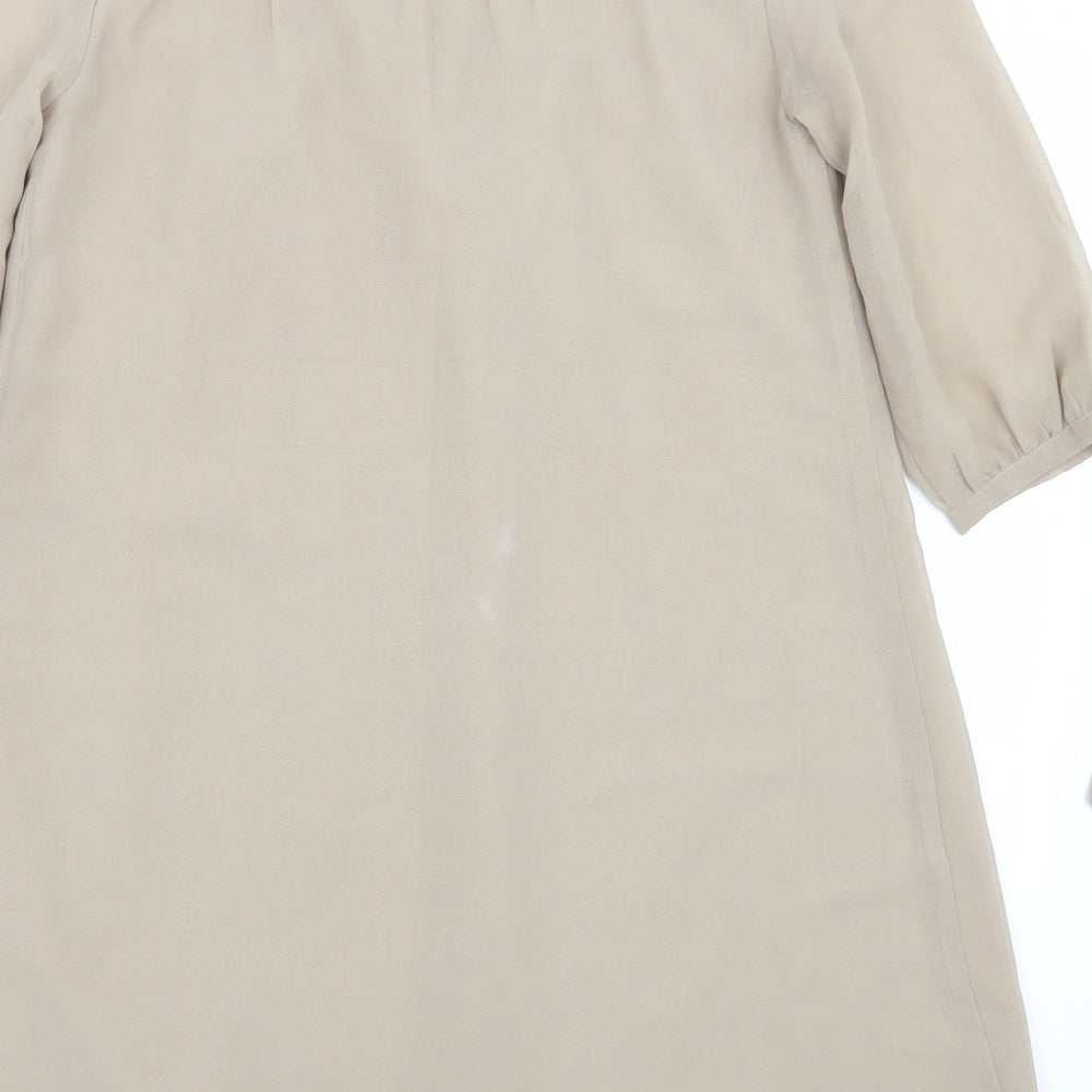 Darling Womens Beige Rayon A-Line Size XS