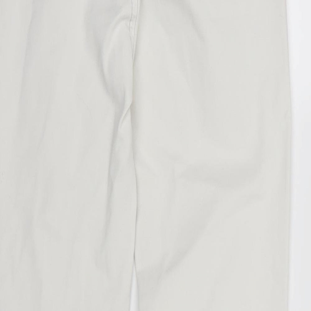 Mango Womens White Denim Skinny Jeans Size 10 L26 in
