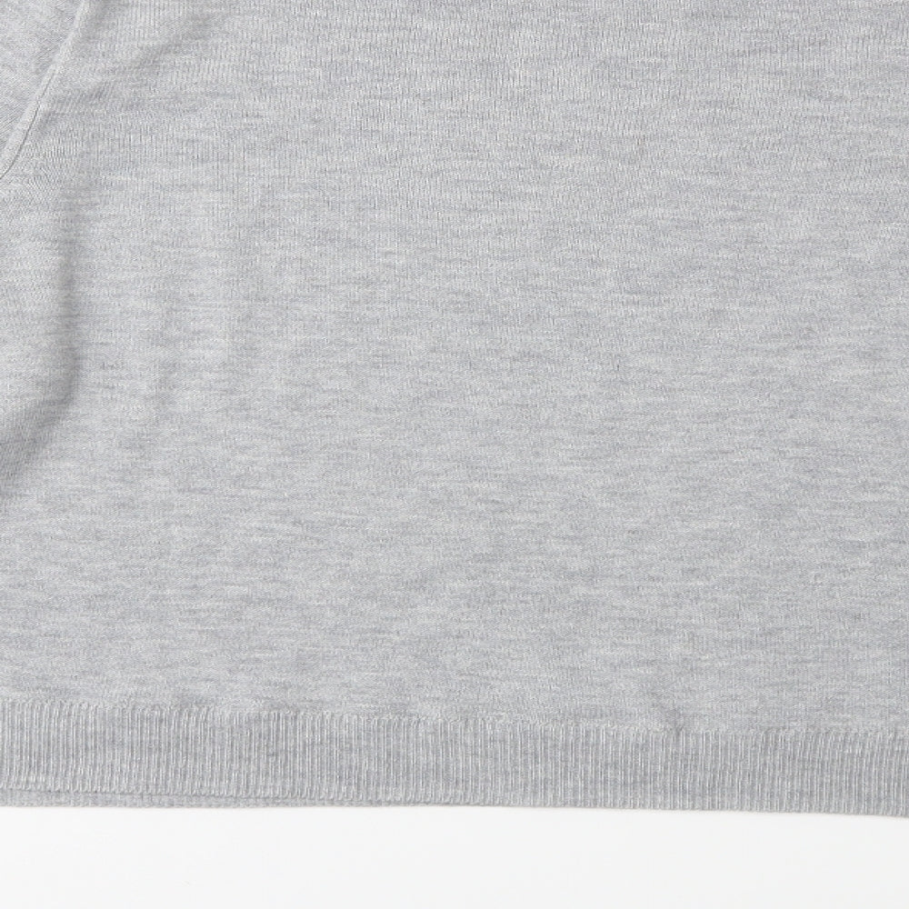 H&M Womens Grey Knit Pullover Jumper Size L