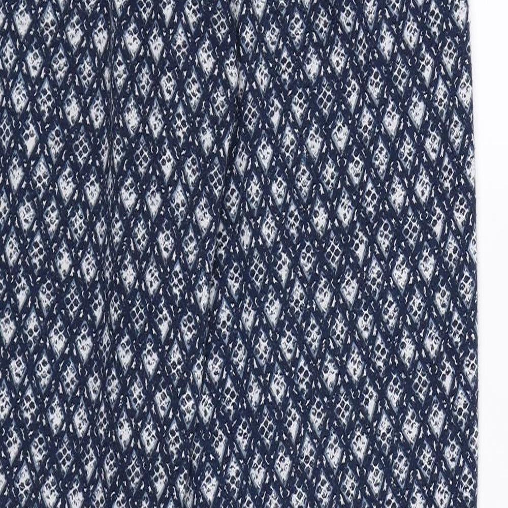 Colours of The World Mens Blue Geometric Sweatpants Trousers Size 2XS L29 in