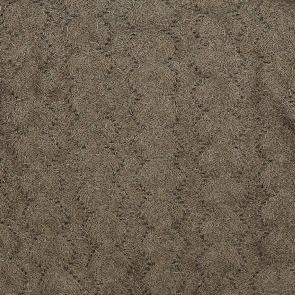 Katsumi Womens Beige Knit Pullover Jumper Size M