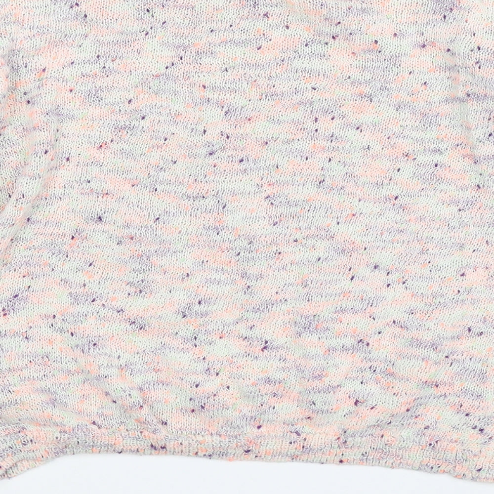 Divided Womens Multicoloured Knit Pullover Jumper Size 8