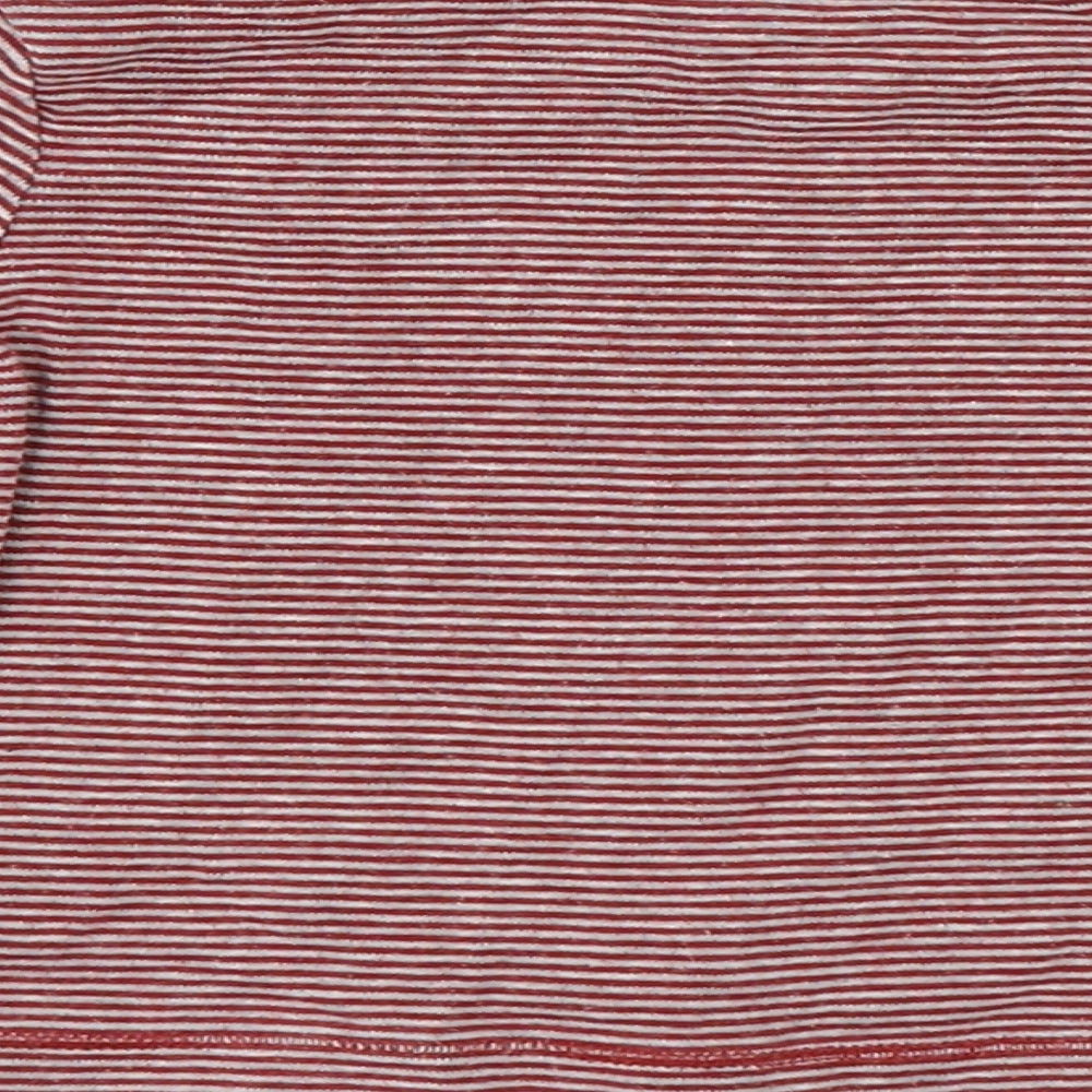 Gap Boys Red Striped Basic T-Shirt Size 9-12 Months