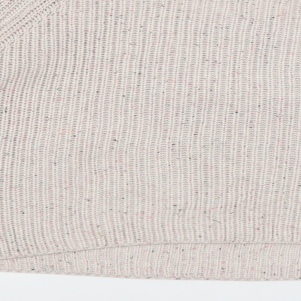 H&M Womens Ivory Knit Pullover Jumper Size L