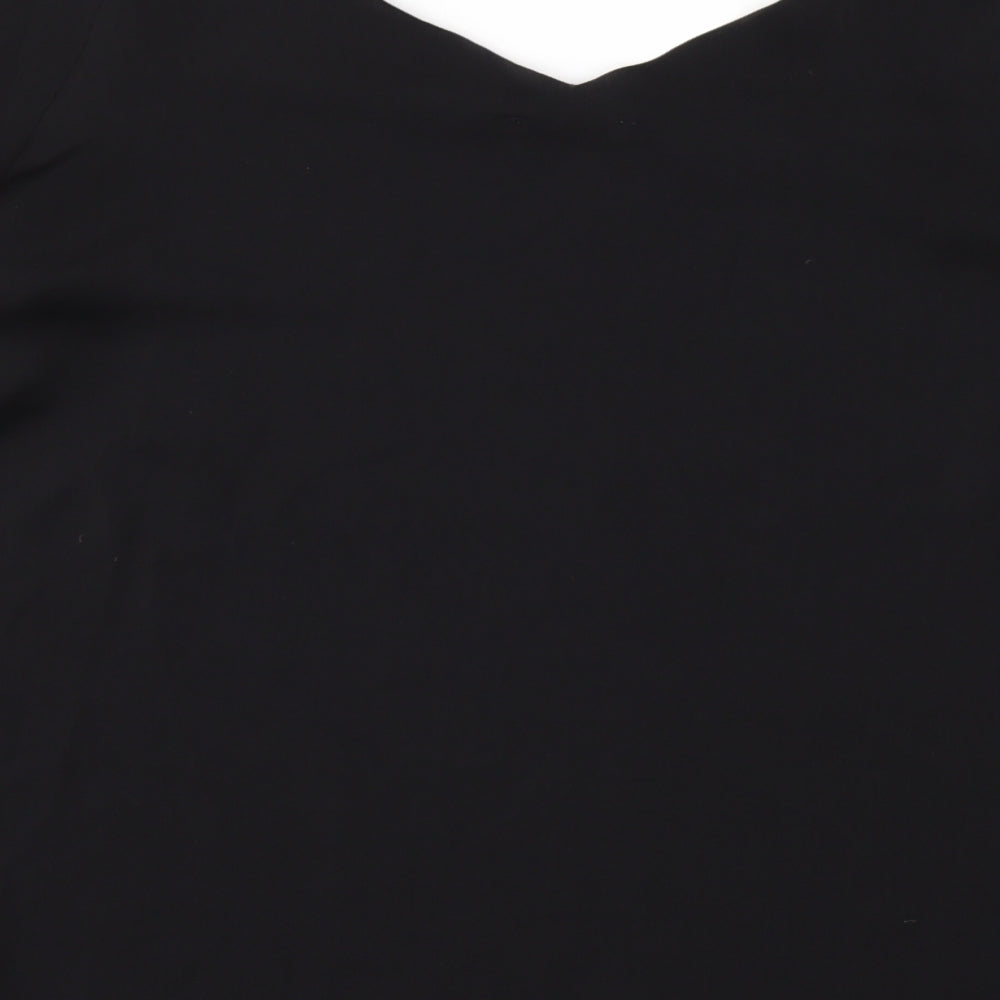 H&M Womens Black Basic Blouse Size 8
