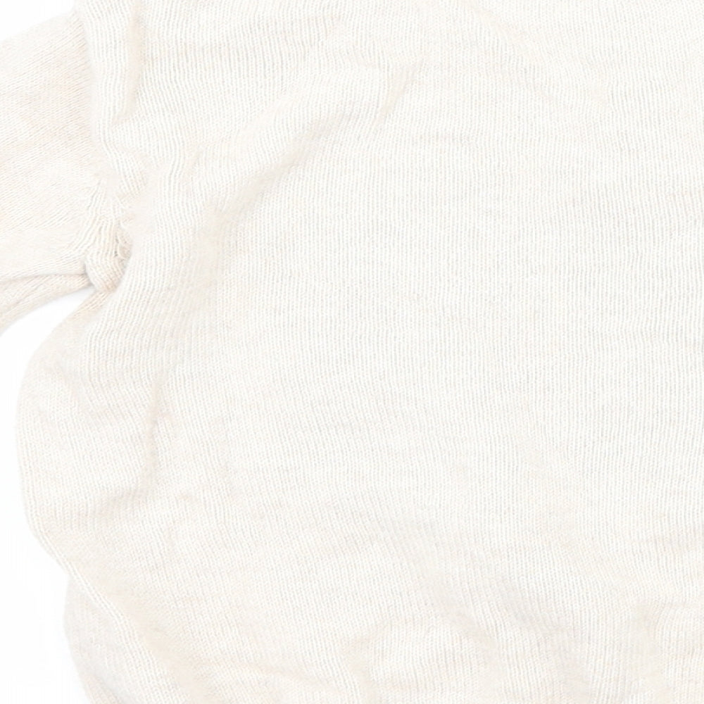 H&M Girls Beige Pullover Jumper Size 2 Years - penguin