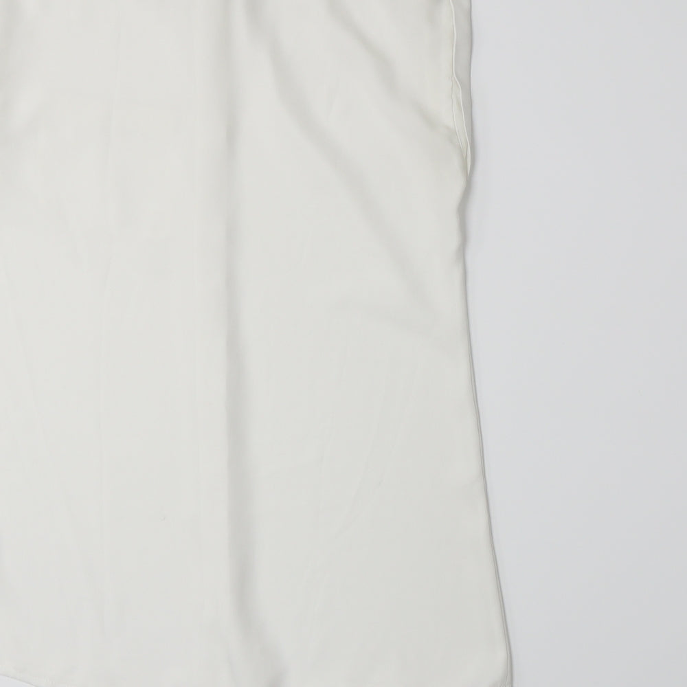 Atmosphere Womens White Basic Button-Up Size 8