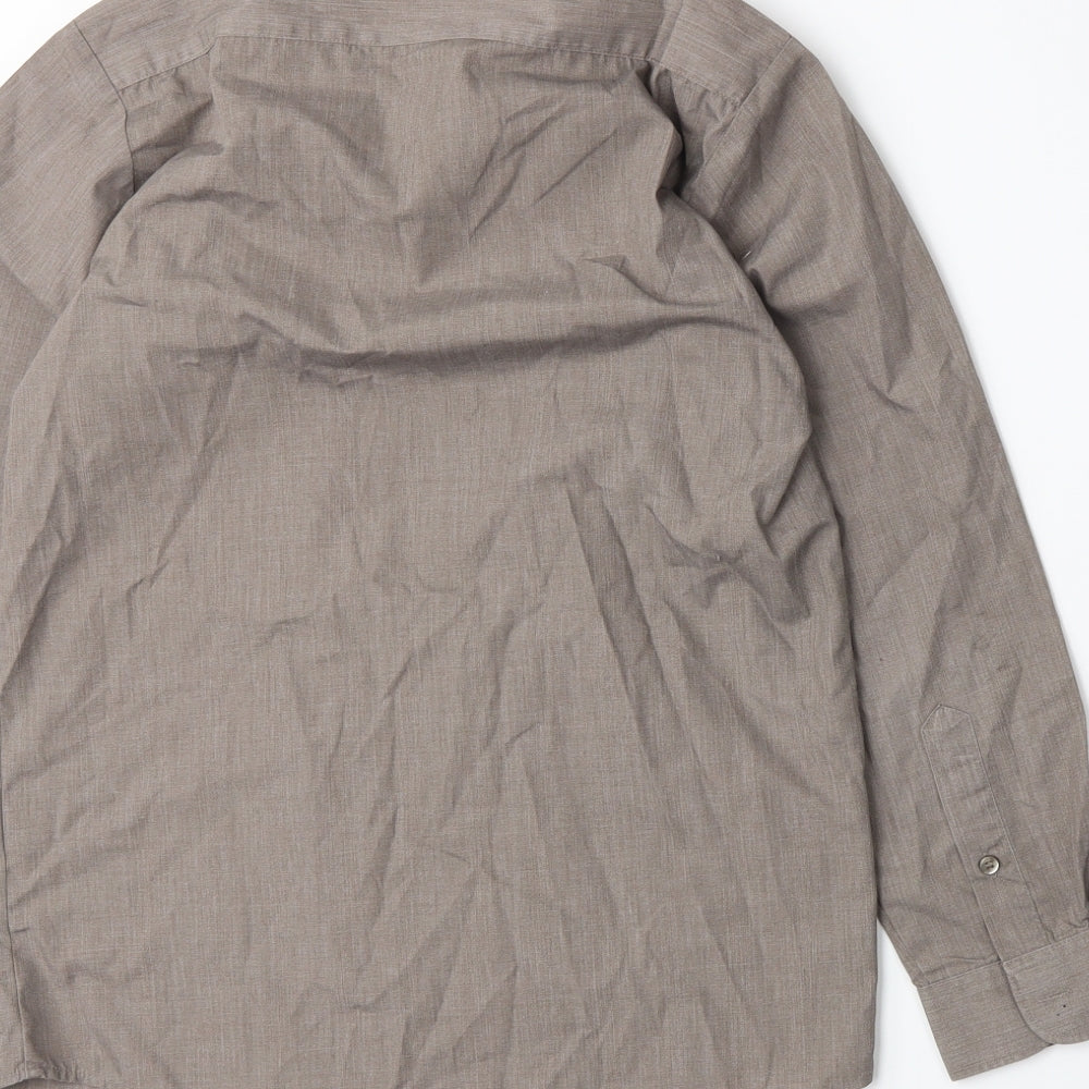 Banner Boys Brown Basic Button-Up Size L