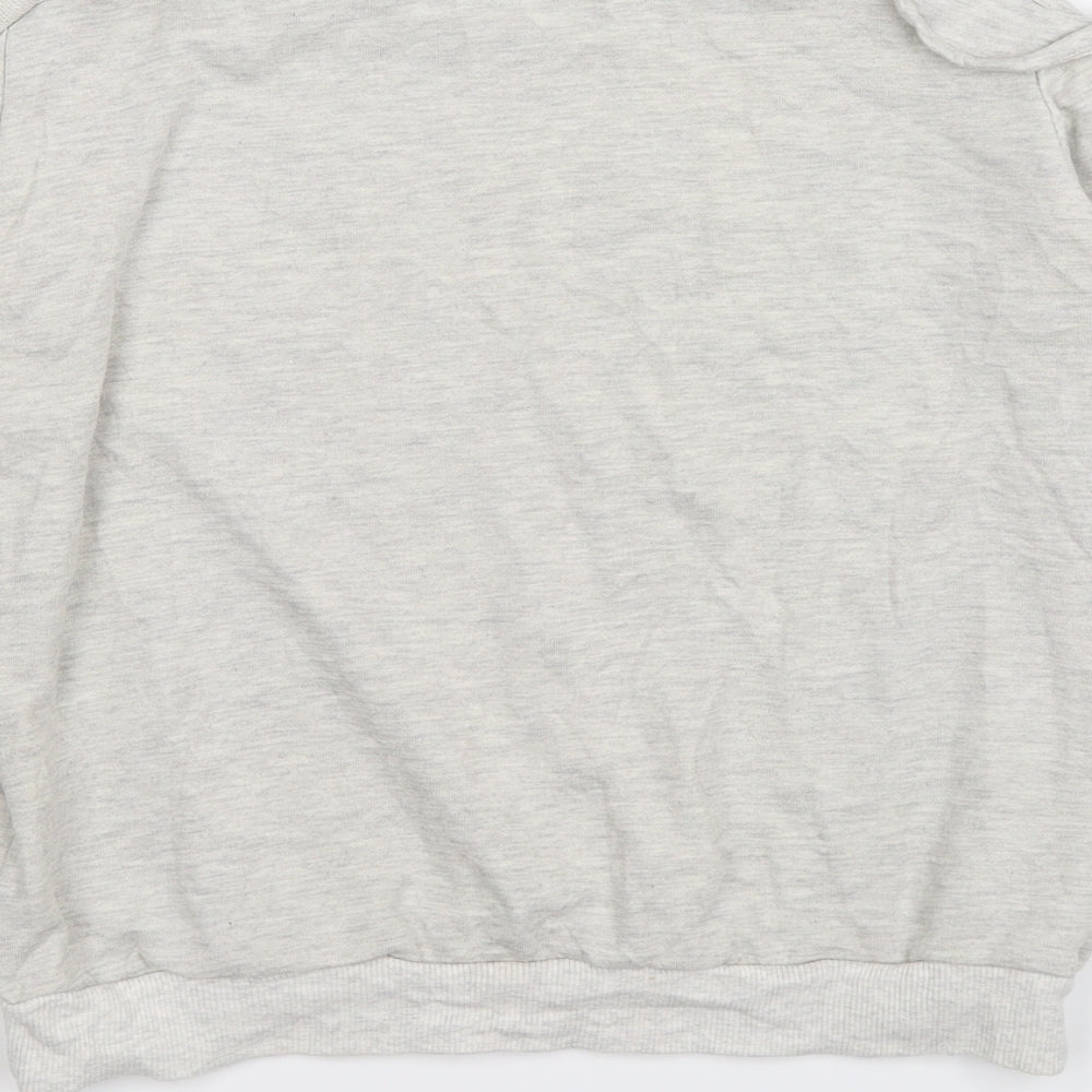 PROMESA Womens Grey Knit Pullover Jumper Size S - cold shoulder