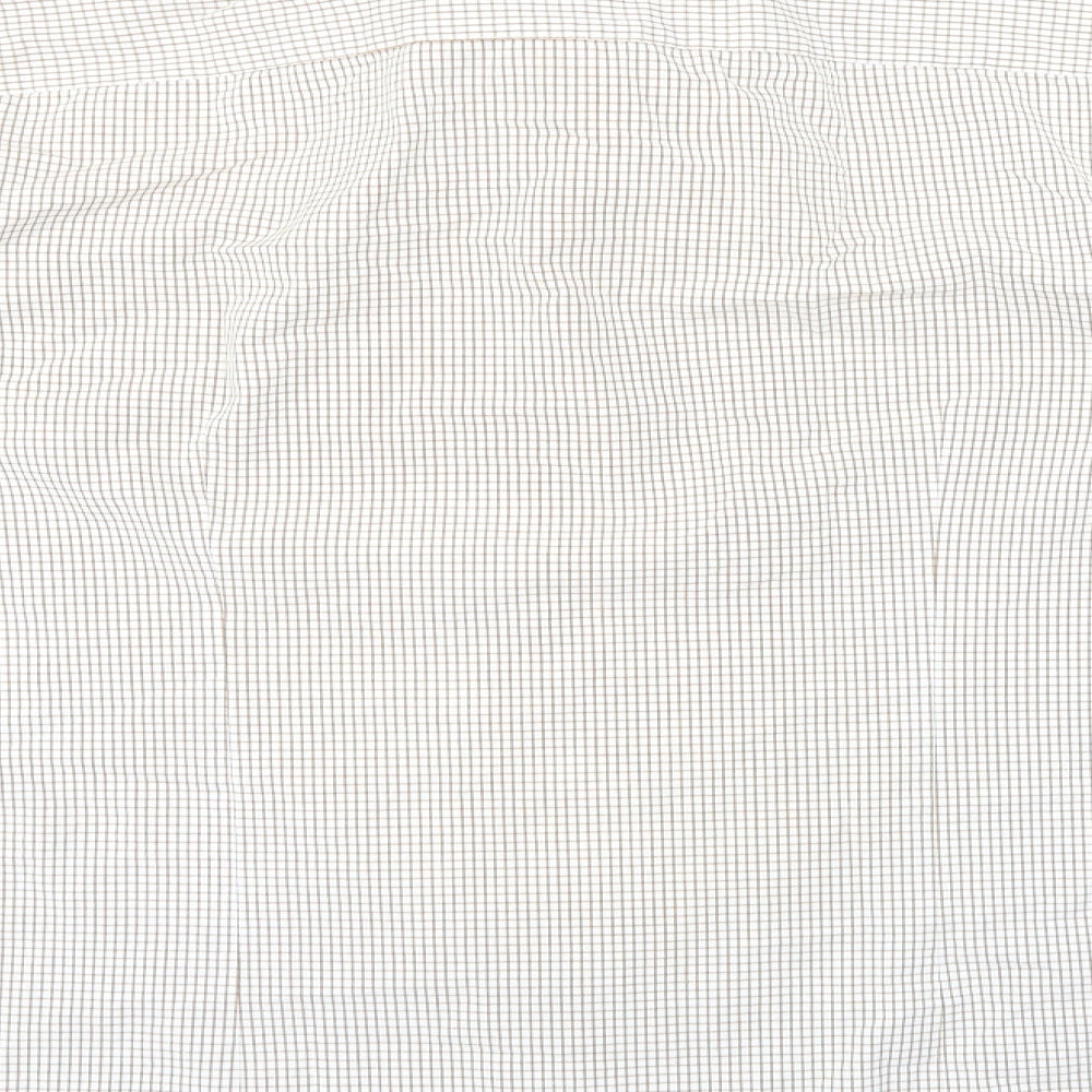Hampton Republic Mens Brown Check Button-Up Size L