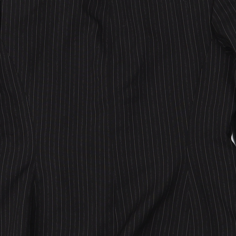 Dorothy Perkins Womens Black Striped Jacket Suit Jacket Size 12