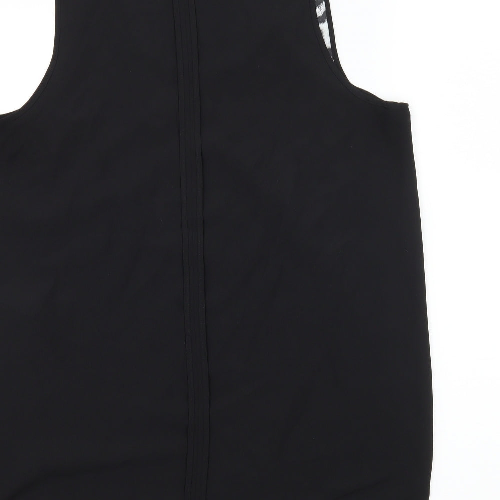 H&M Womens Black Animal Print Camisole Tank Size 12