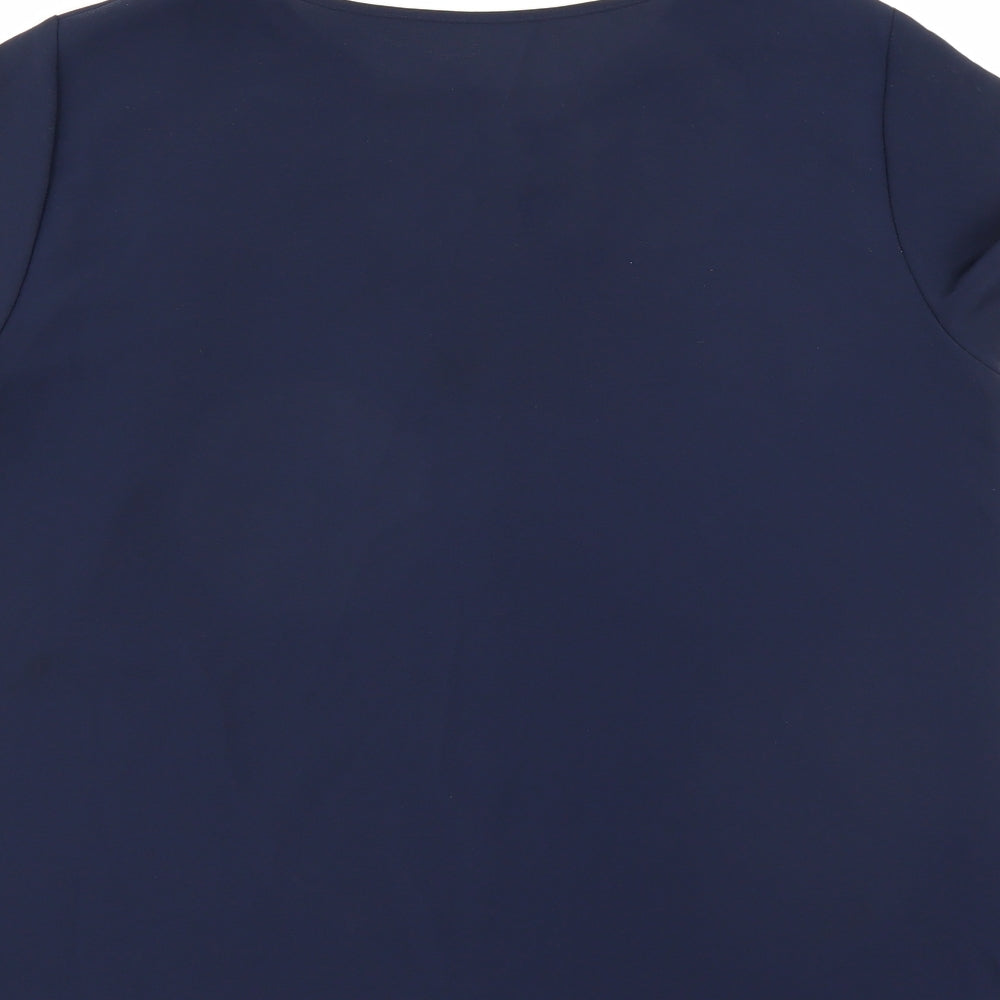 Marks and Spencer Womens Blue Basic Blouse Size 12