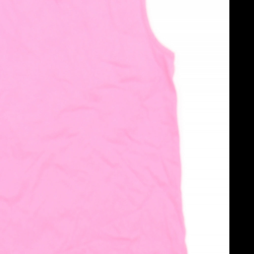 H&M Girls Pink Basic T-Shirt Size 9-10 Years