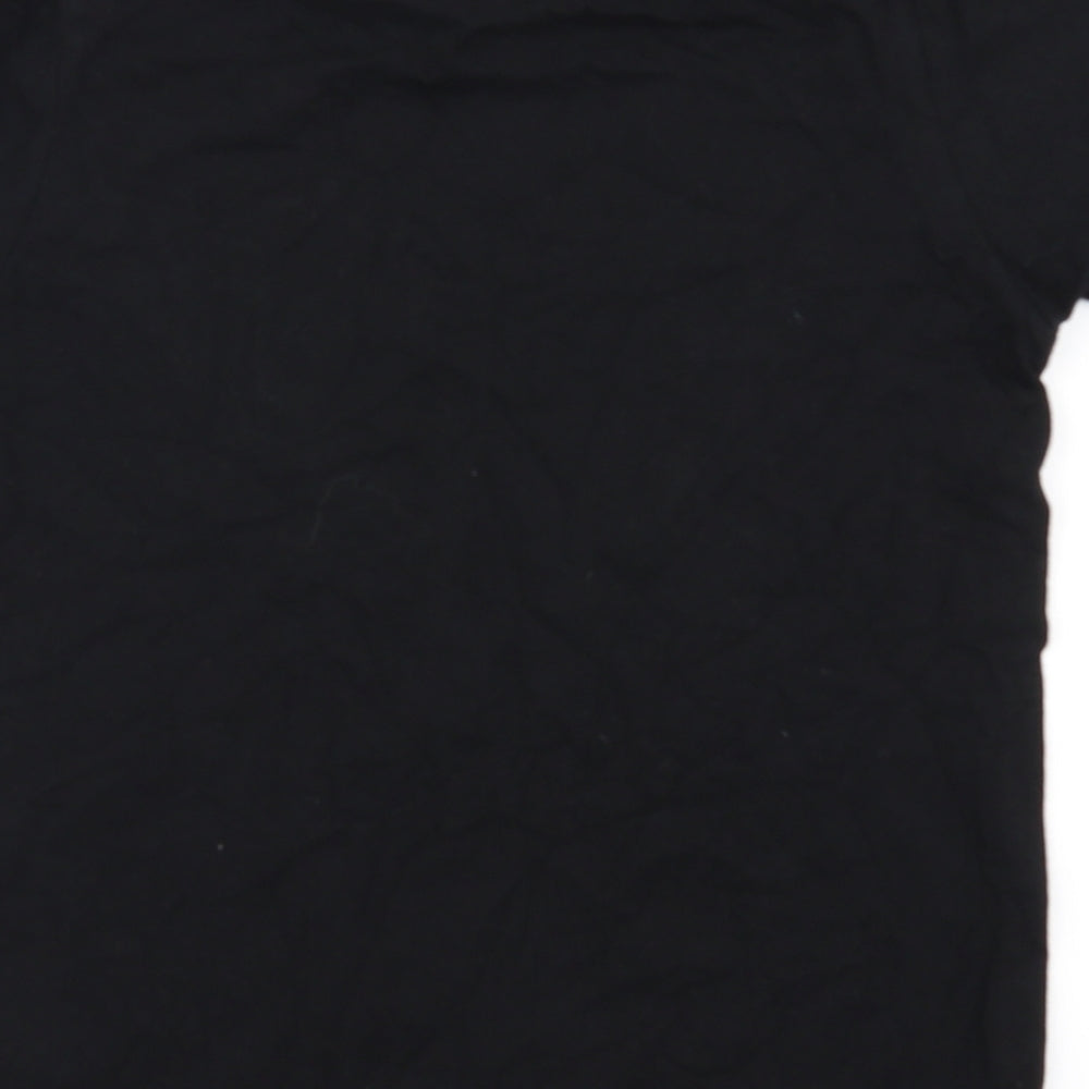 Preworn Boys Black Basic T-Shirt Size 9 Years