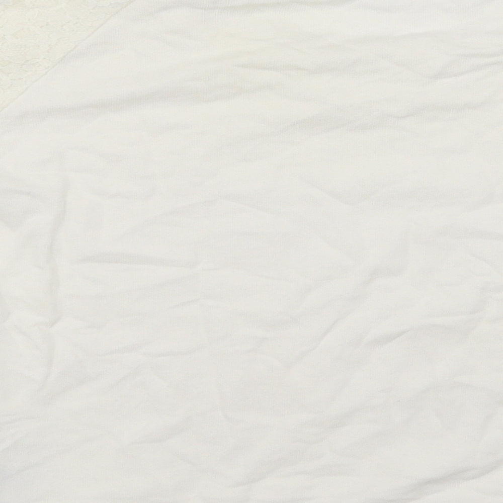 H&M Womens White Pullover Jumper Size 4