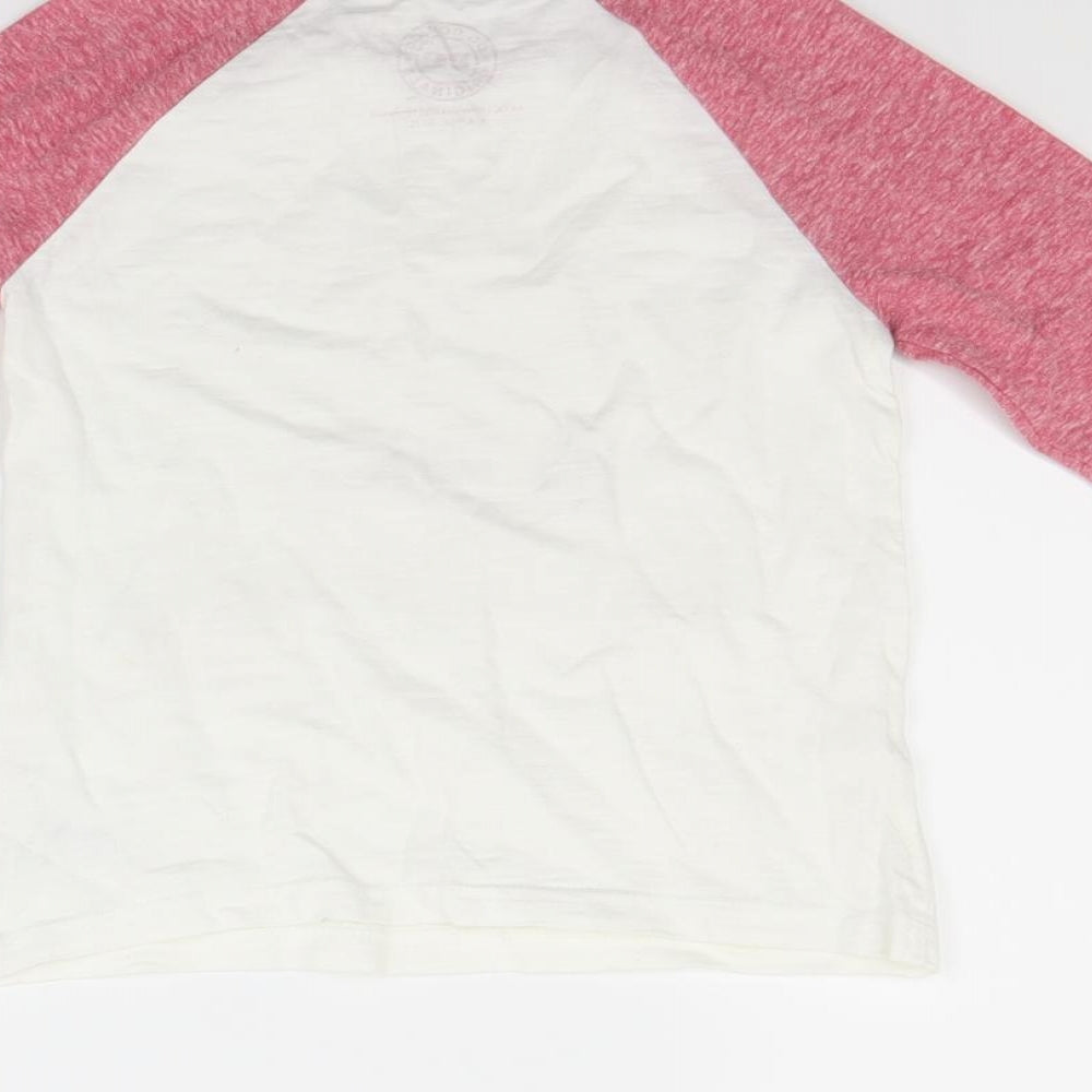 NEXT Girls White Rayon Pullover Sweatshirt Size 4 Years
