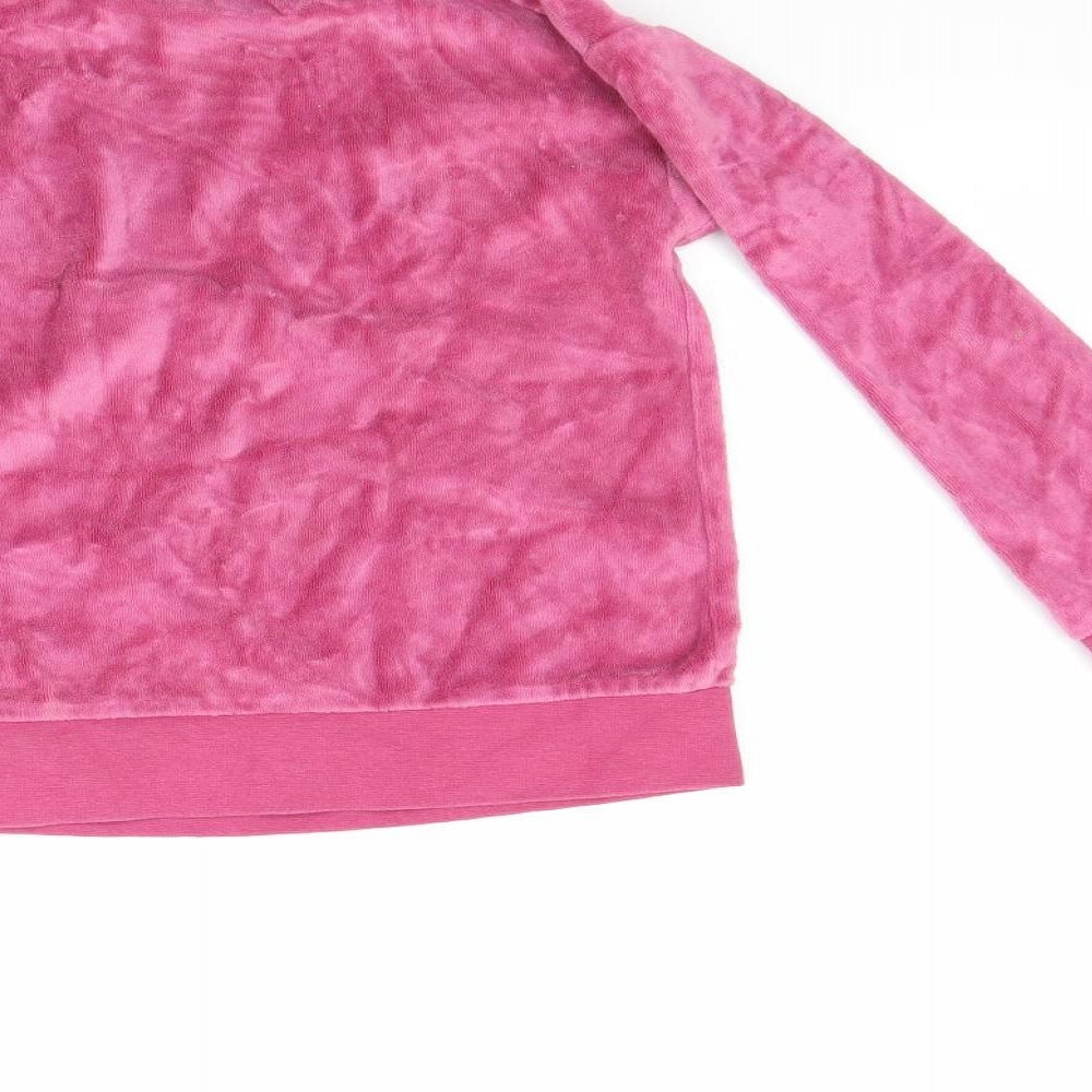 George Girls Pink Fleece Pullover Sweatshirt Size 7-8 Years