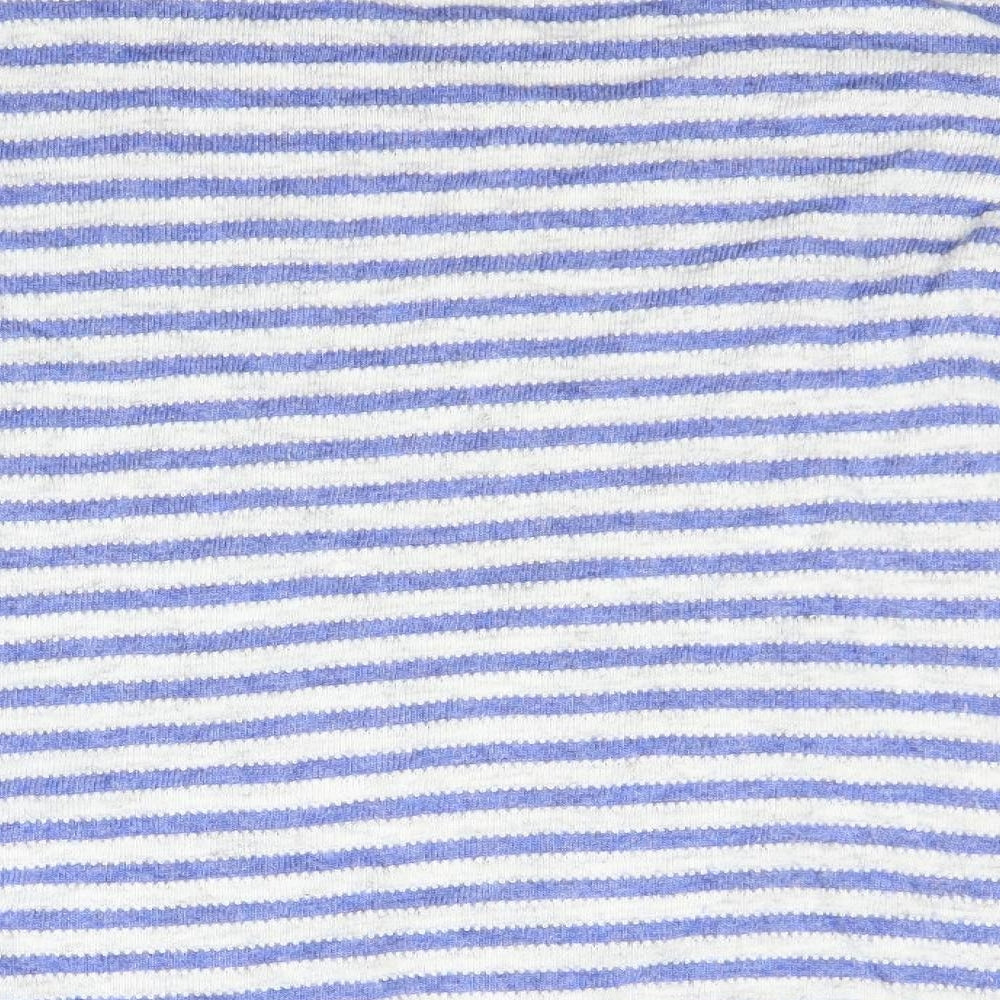 Preworn Womens Blue Striped Pullover Jumper Size M