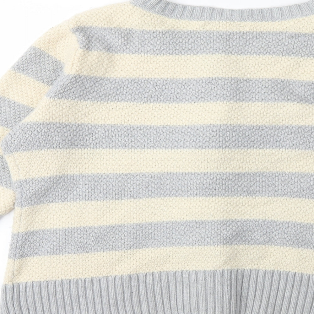 Gap Womens Green Striped Knit Cardigan Jumper Size L