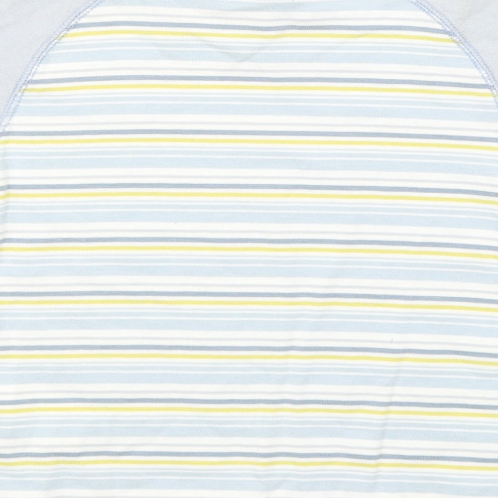 Berlingot Boys Grey Striped Basic T-Shirt Size S