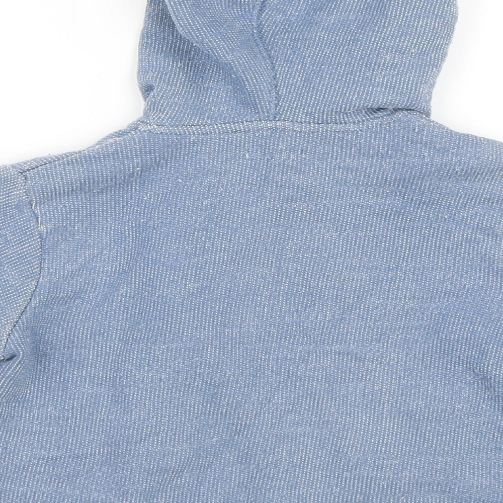 Bout'chou Boys Blue Full Zip Hoodie Size 2 Years