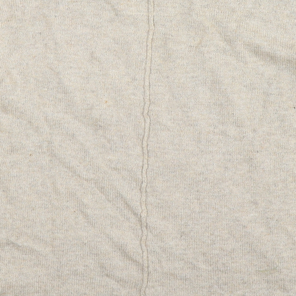 H&M Womens Beige Knit Pullover Jumper Size XS