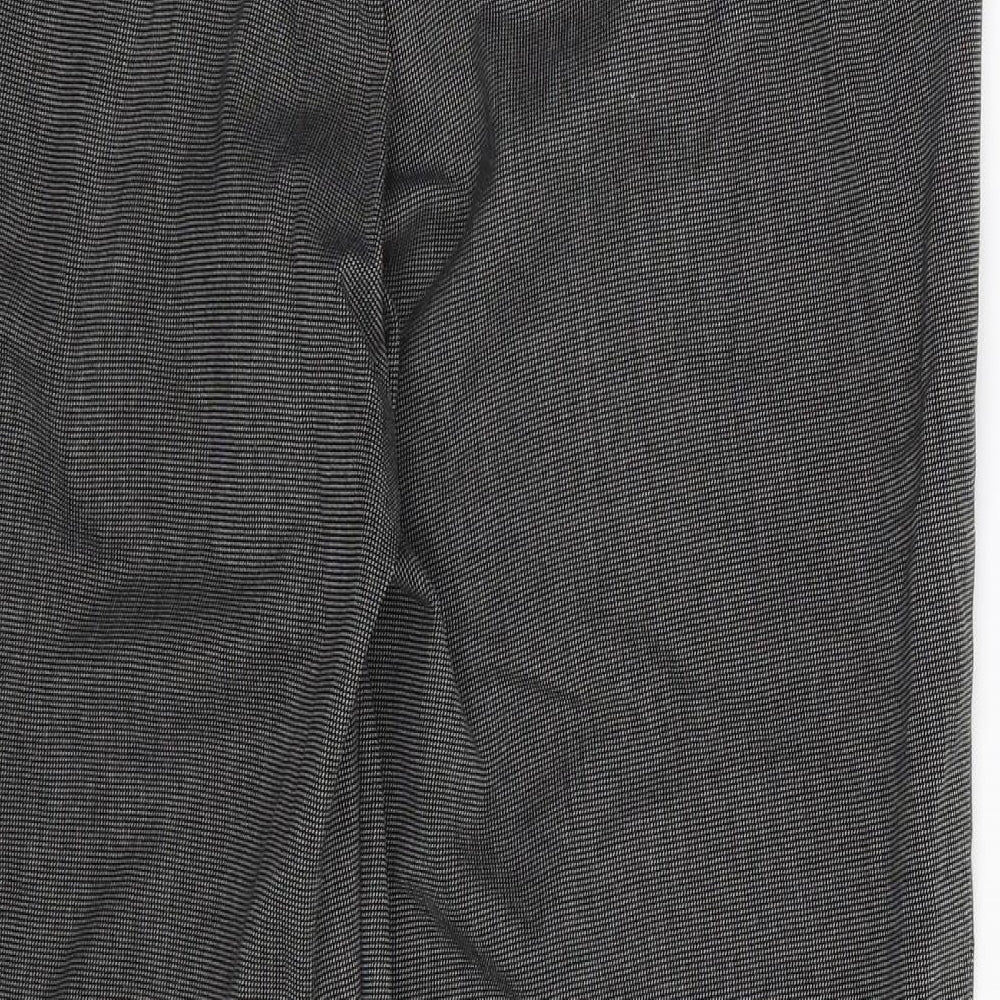 Marks and Spencer Womens Grey Trousers Size 12 L26 in