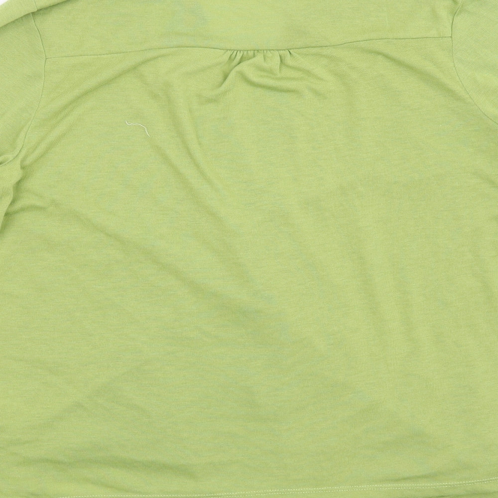 Tigi Womens Green Basic Blouse Size 10