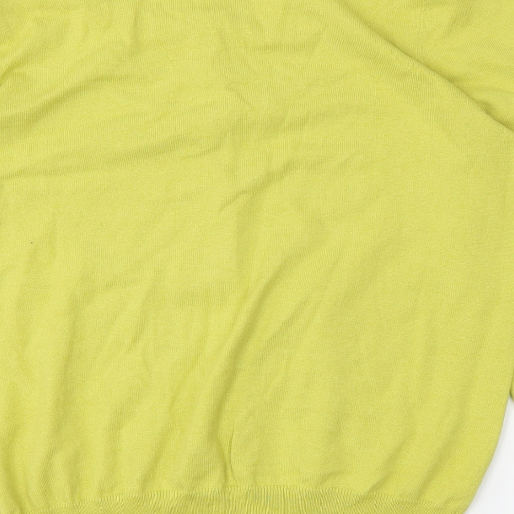 Wallis Womens Yellow Basic T-Shirt Size 12