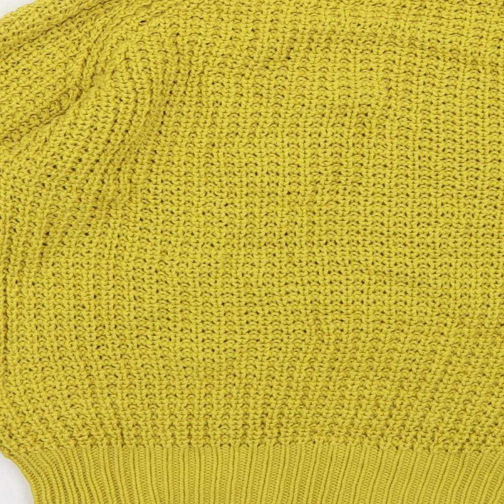 Therapy Womens Yellow Knit Pullover Jumper Size S