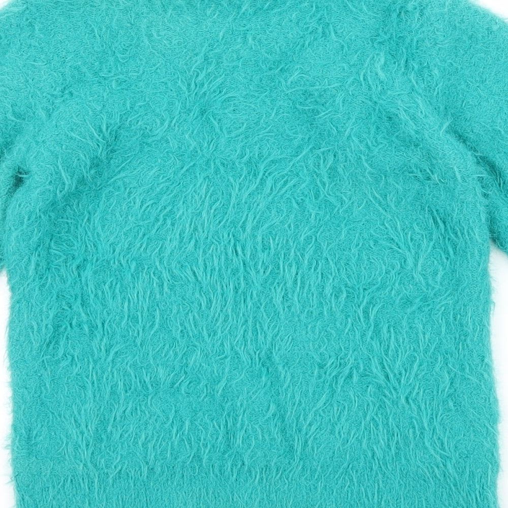 Matalan Girls Blue Pullover Jumper Size 7 Years