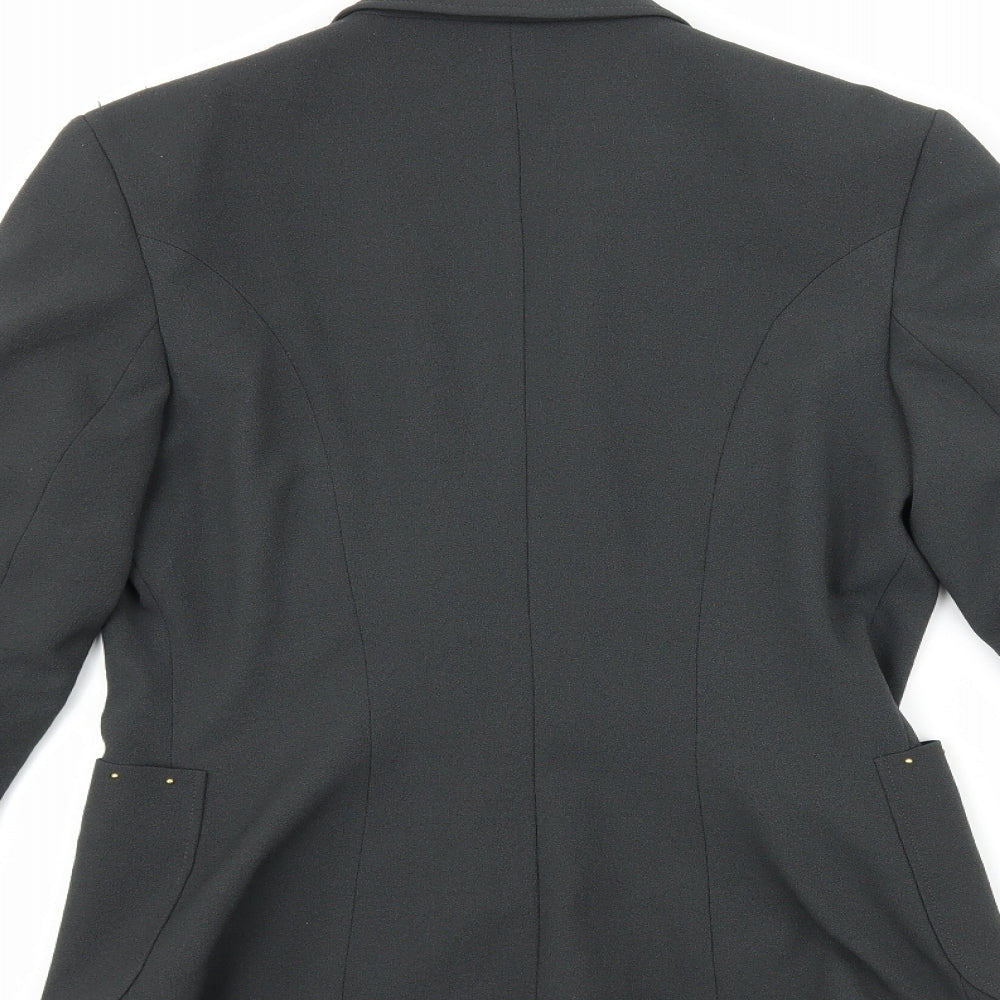 blues collection Womens Grey Jacket Suit Jacket Size 10
