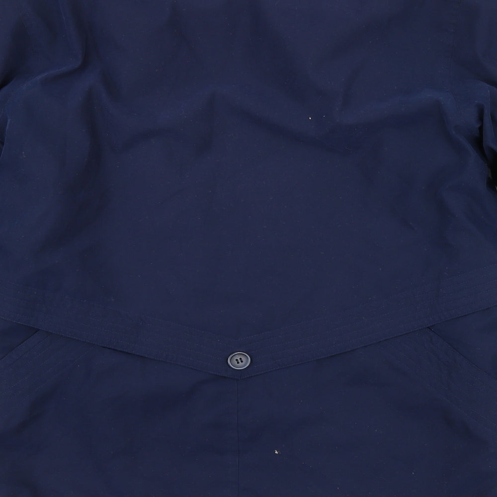 style file Womens Blue Overcoat Coat Size 10