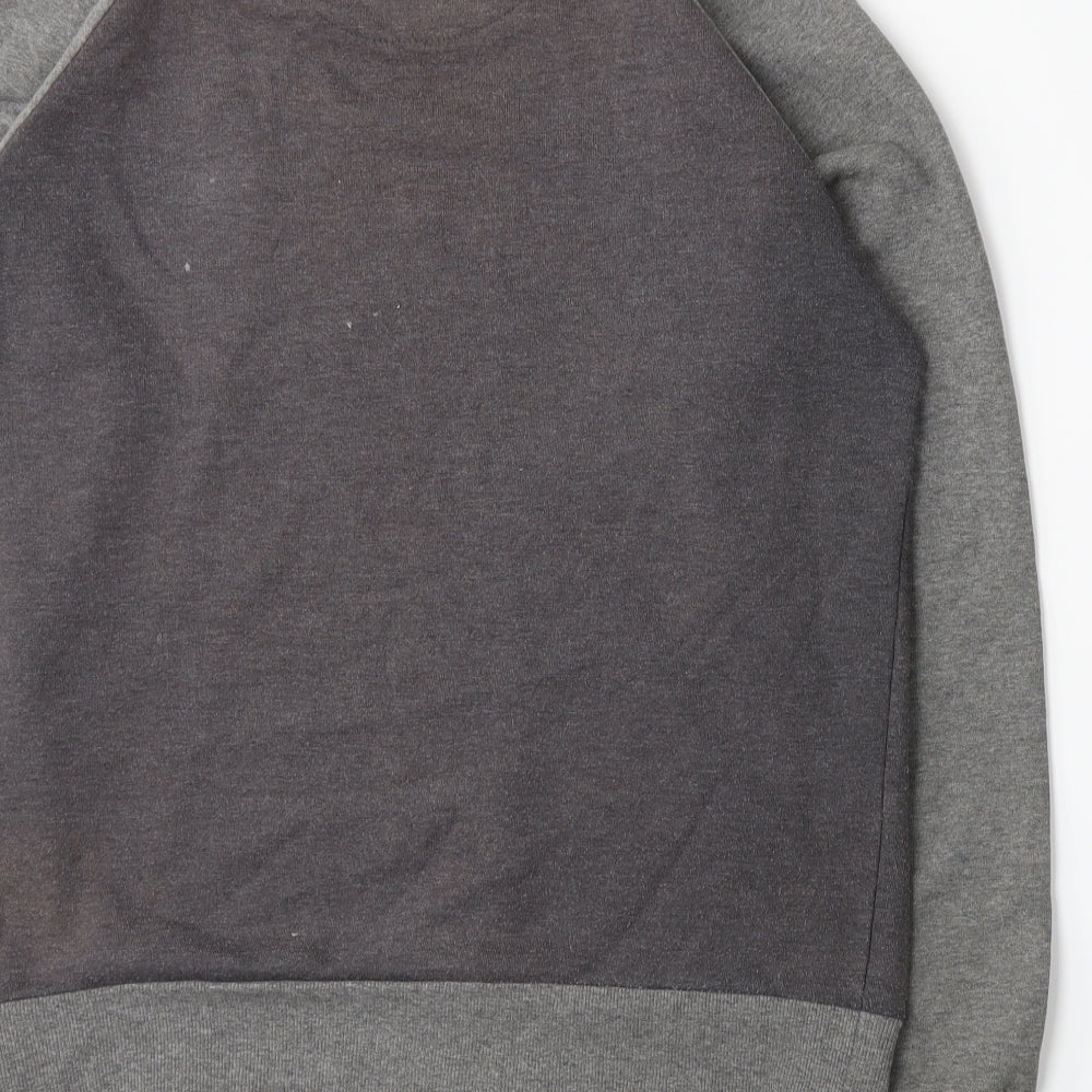 Brave Soul Mens Grey Jersey Pullover Sweatshirt Size S