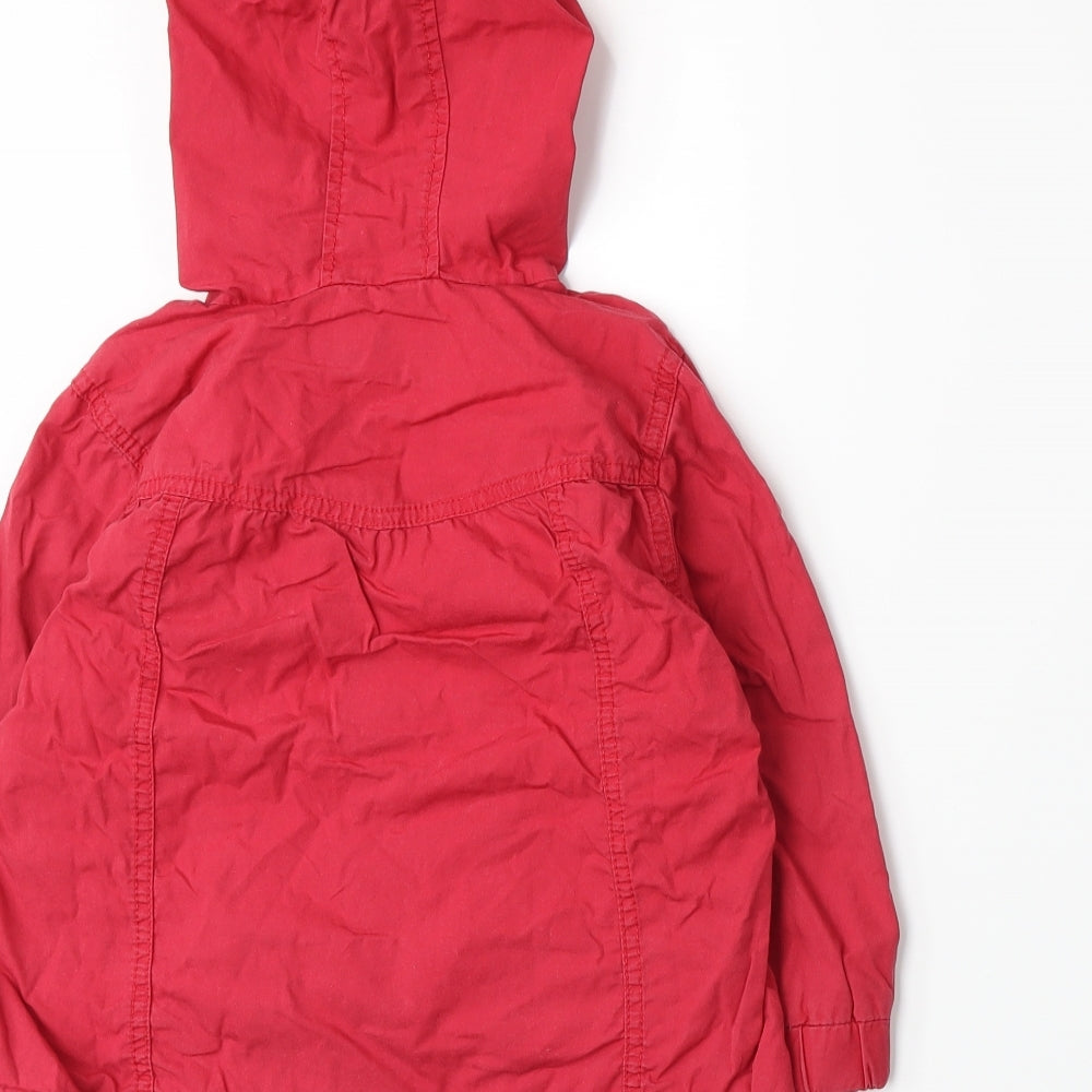 NEXT Girls Red Basic Coat Coat Size 2-3 Years