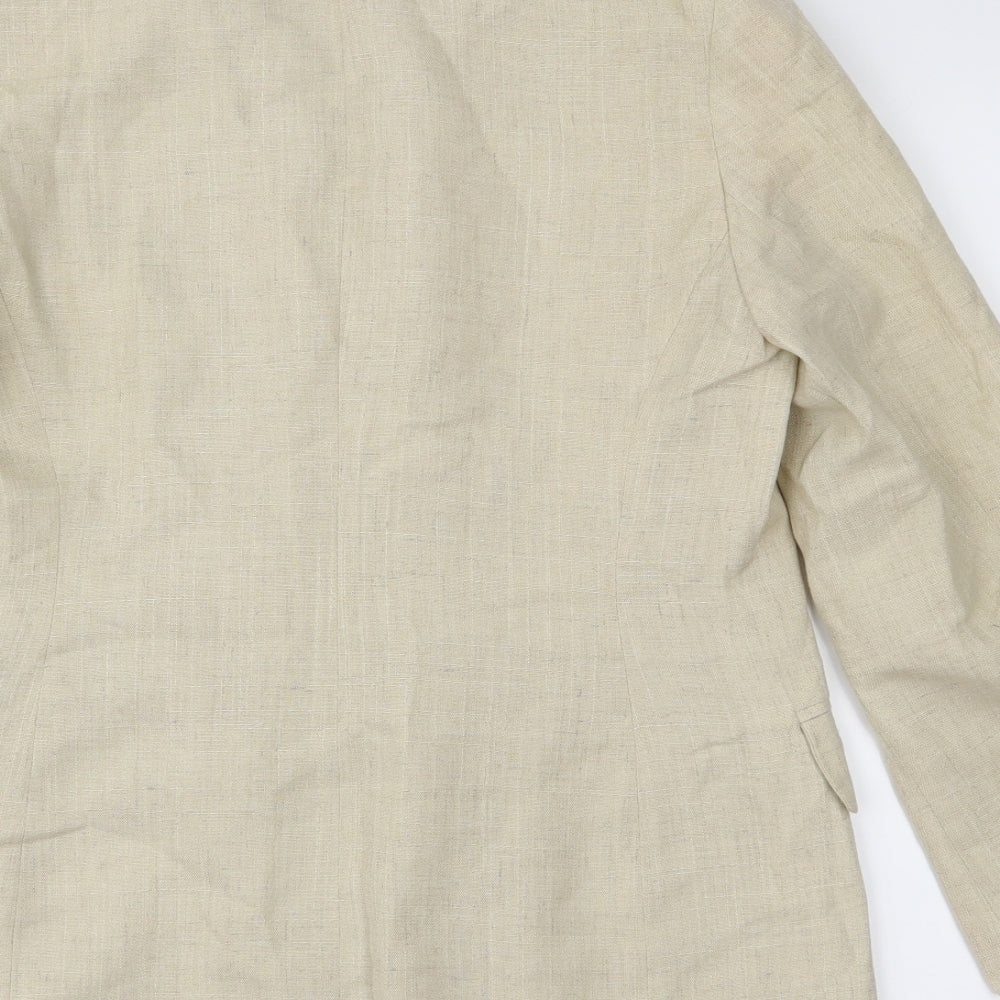 Anne Brooks Womens Beige Jacket Size 10