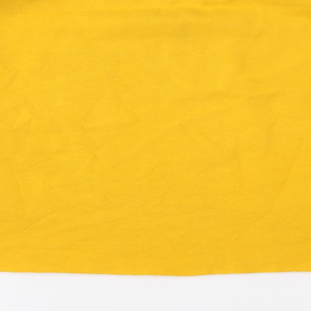 Primark Womens Yellow Jersey Pullover Sweatshirt Size 8