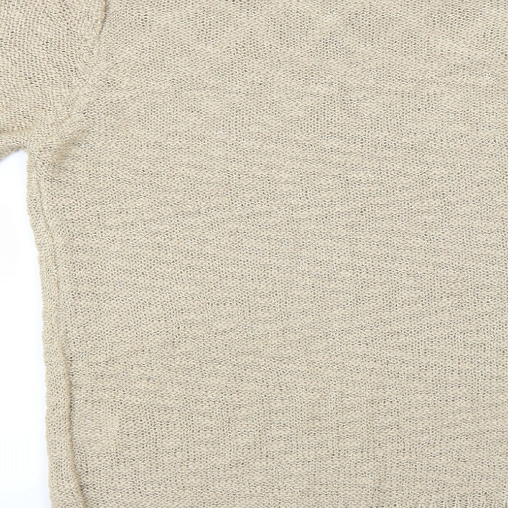 Simon Jefferey Womens Beige Pullover Jumper Size M