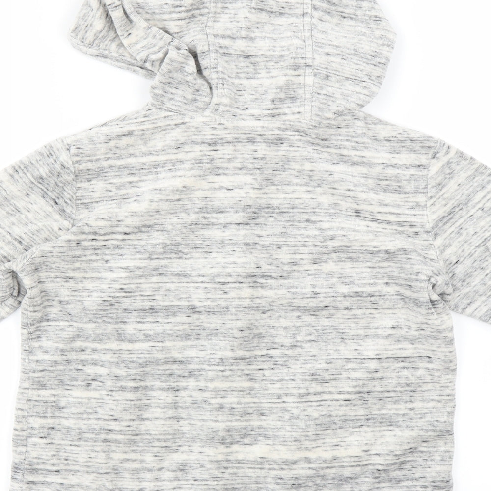 Matalan Girls Grey Full Zip Hoodie Size 11 Years