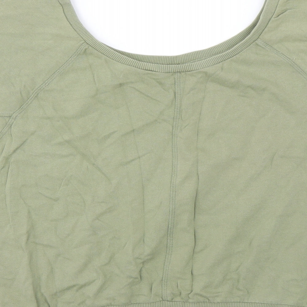 Preworn Womens Green Pullover Sweatshirt Size 10