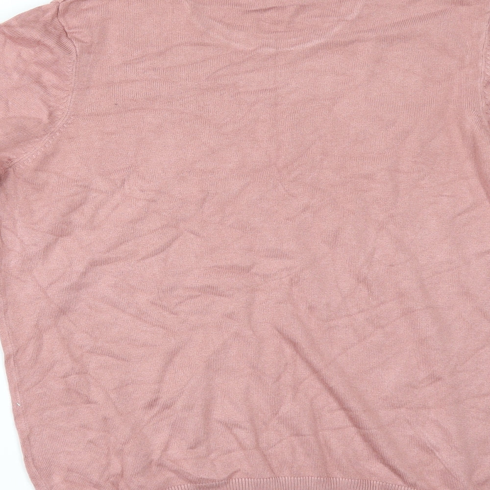 H&M Womens Pink Pullover Jumper Size M